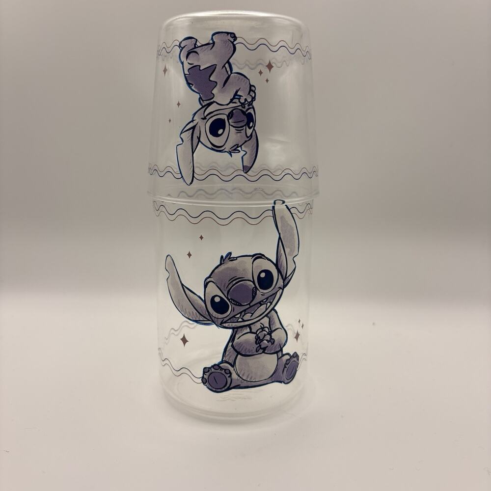 Disney Lilo & Stitch 18-Ounce Glass Pitcher and 8-Ounce Cup